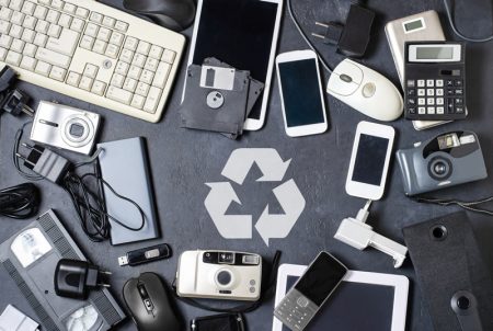 old-electronic-devices-dark-background-concept-recycling-disposal